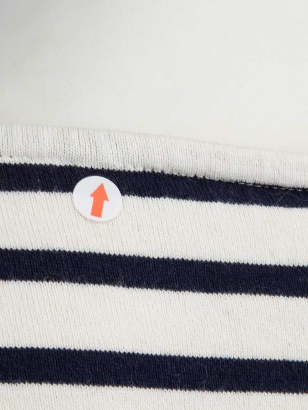 Women's Saint Laurent Striped Long Sleeves Top Size L For Sale