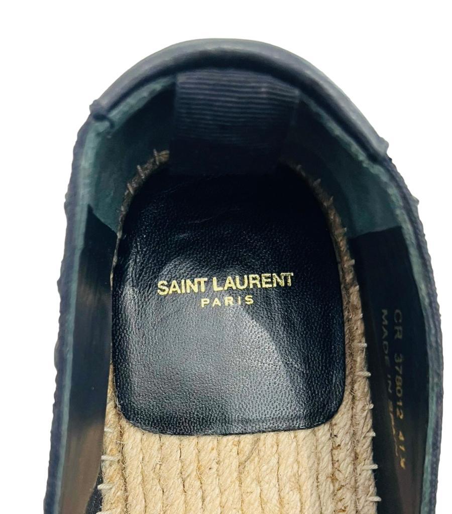 Saint Laurent Studded Canvas Espadrilles For Sale 5