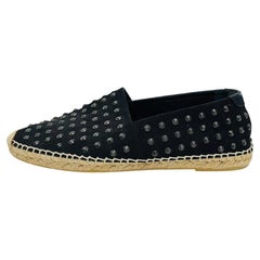 Saint Laurent Studded Canvas Espadrilles