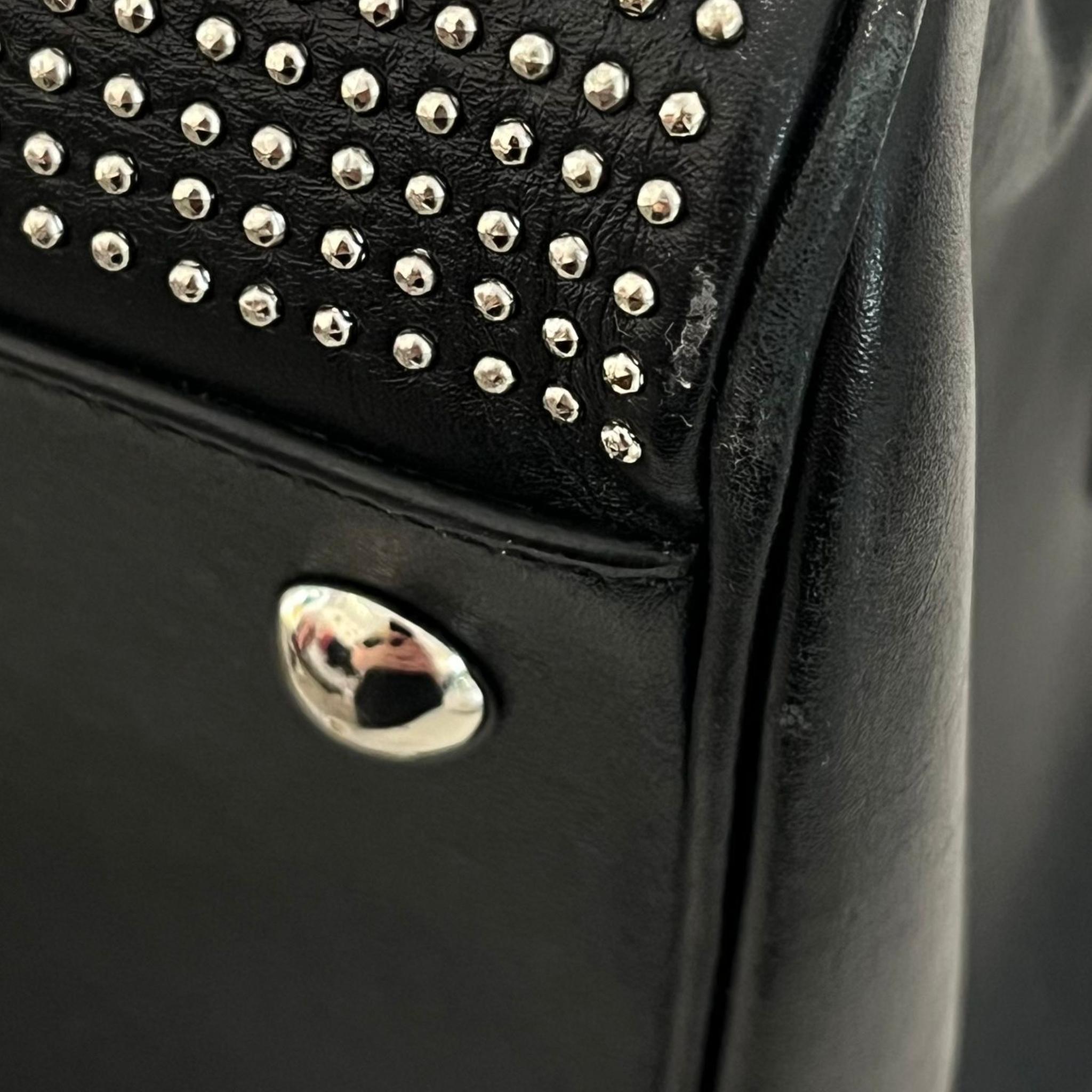 Saint Laurent Studded Leather Duffle Bag 9
