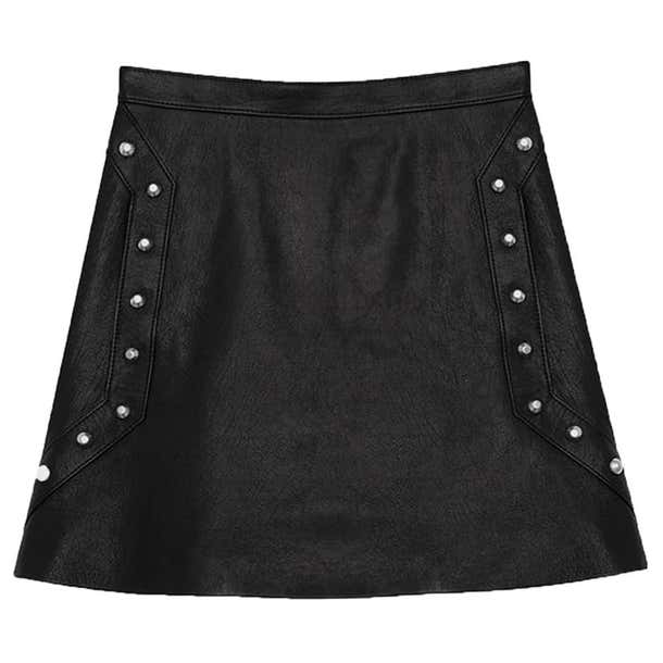 Saint Laurent Studded Leather Mini Skirt For Sale at 1stDibs | saint ...