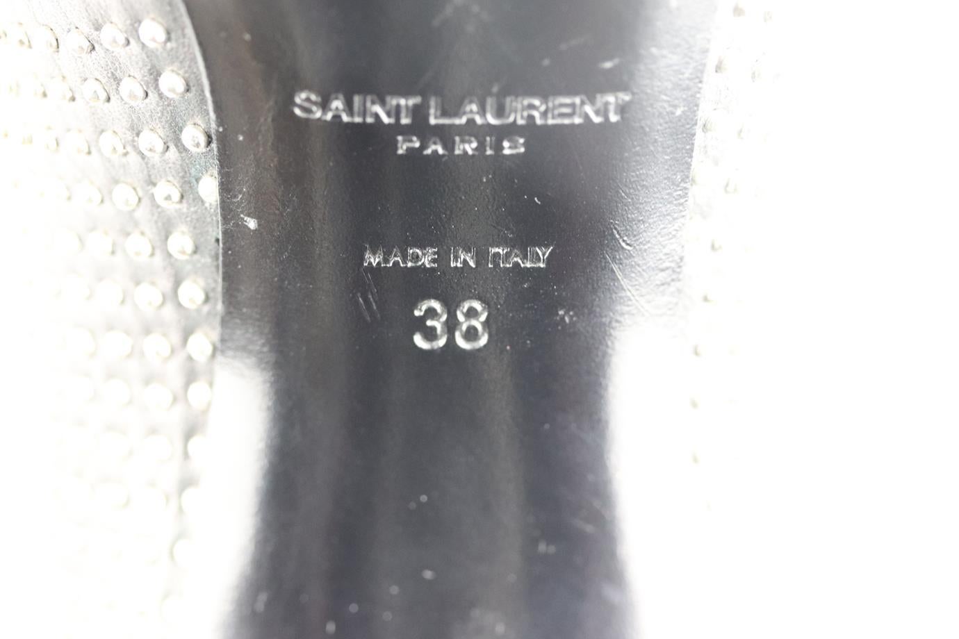 Saint Laurent Leder-Pumps mit Nieten EU 38 UK 5 US 8 Damen