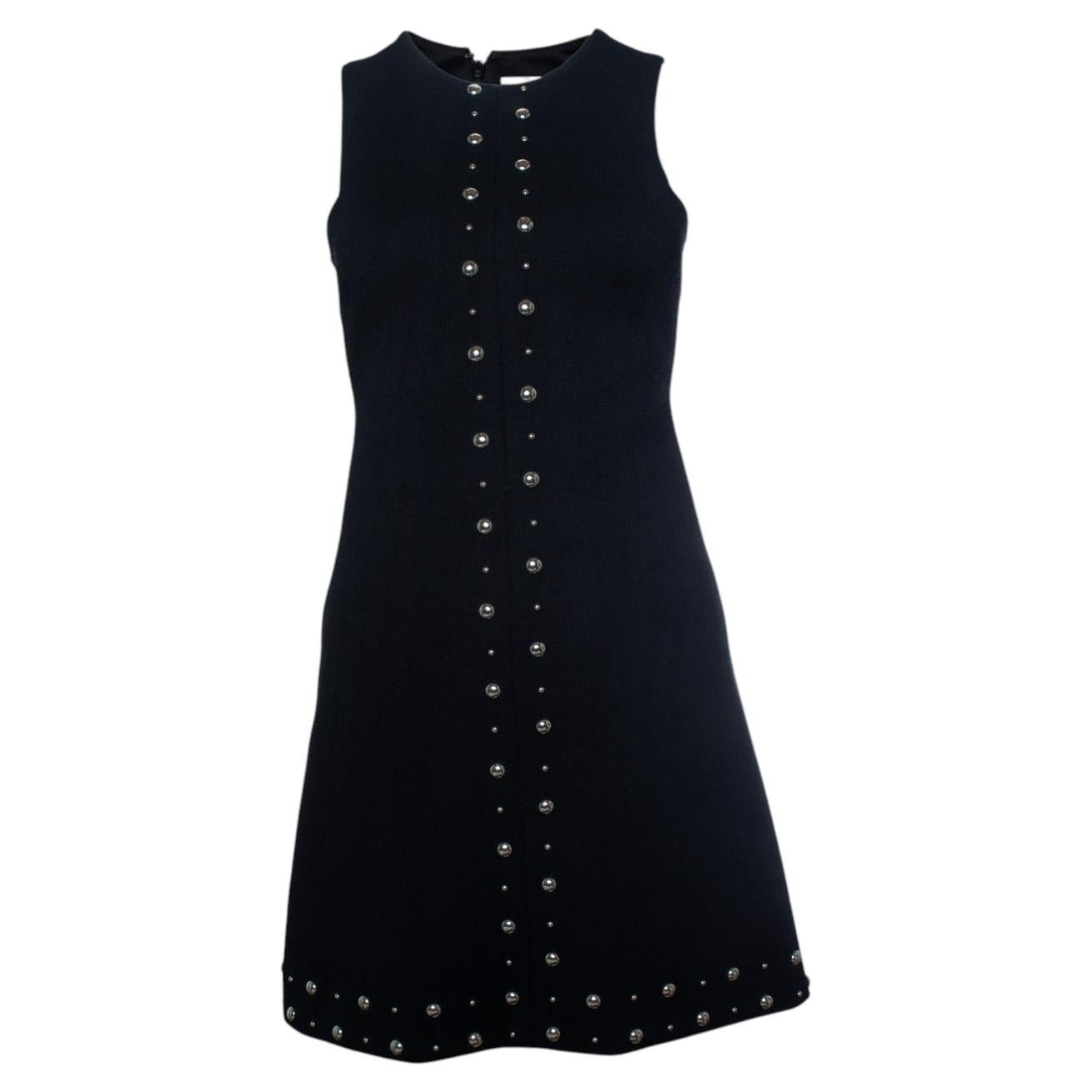 Saint Laurent, studded sleeveless mini dress