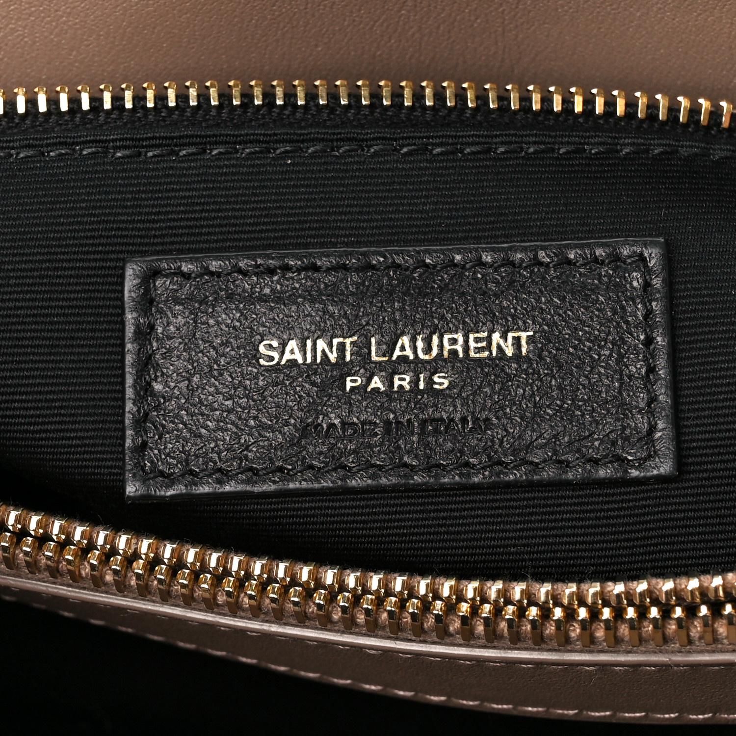 Saint Laurent Suede Chestnut Loulou Shoulder Bag Medium For Sale 2