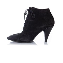 Saint Laurent, Suede lace up ankle boots