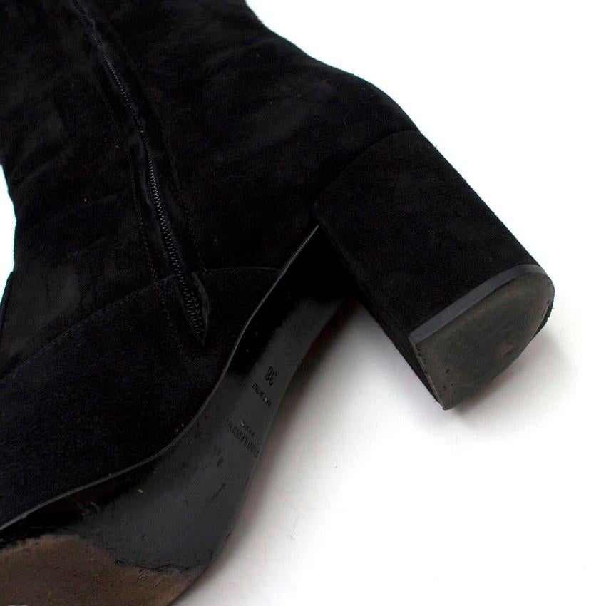 Saint Laurent Suede Long Heeled Boots US 8 2