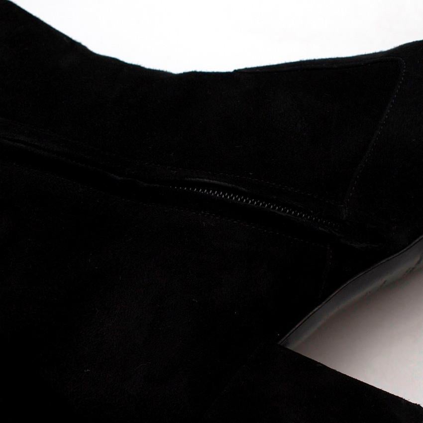 Saint Laurent Suede Long Heeled Boots US 8 3