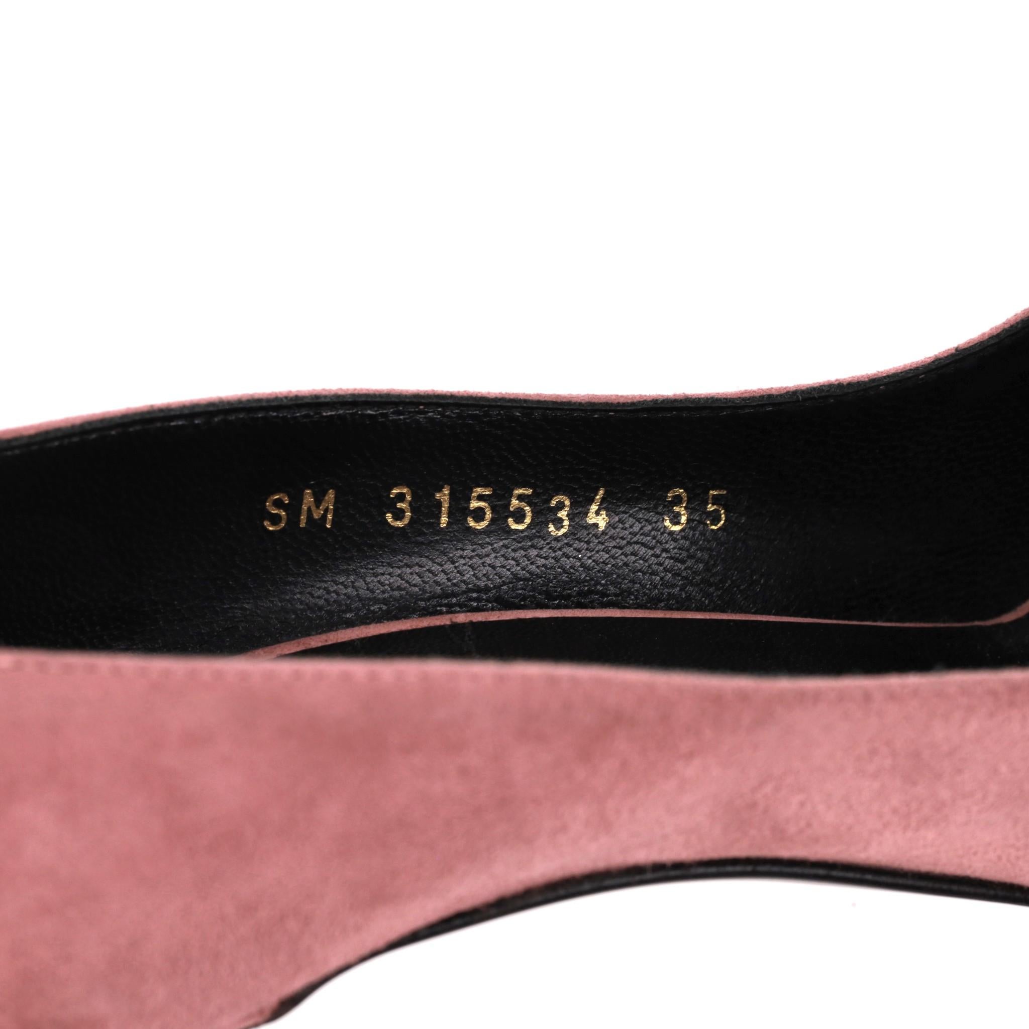 Saint Laurent Suede Pump High Heels For Sale 2