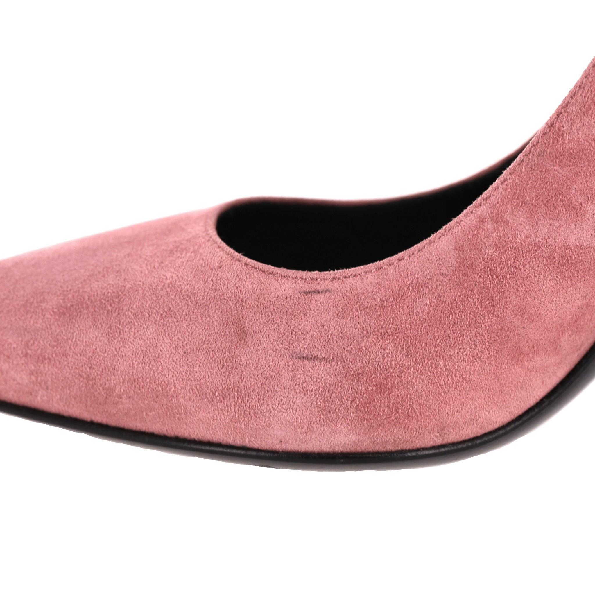 Saint Laurent Suede Pump High Heels For Sale 4