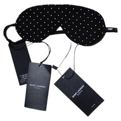 Saint Laurent, suede sleeping mask with studs