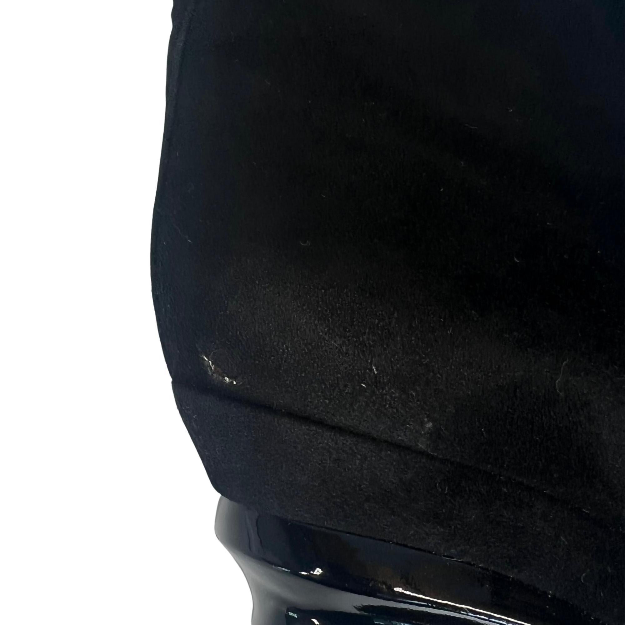 Women's or Men's Saint Laurent Suede Tassel Accents Lace-Up Knee High Boots (40 EU) 280788 For Sale