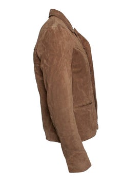 Saint Laurent, Suede western jacket in cognac 2019