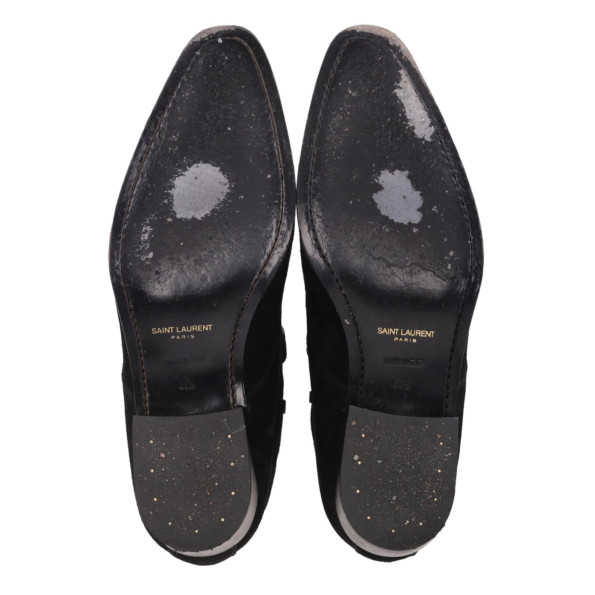 Botas Saint Laurent Wyatt de ante en venta 1