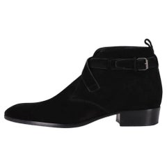 Used Saint Laurent Suede Wyatt Boots