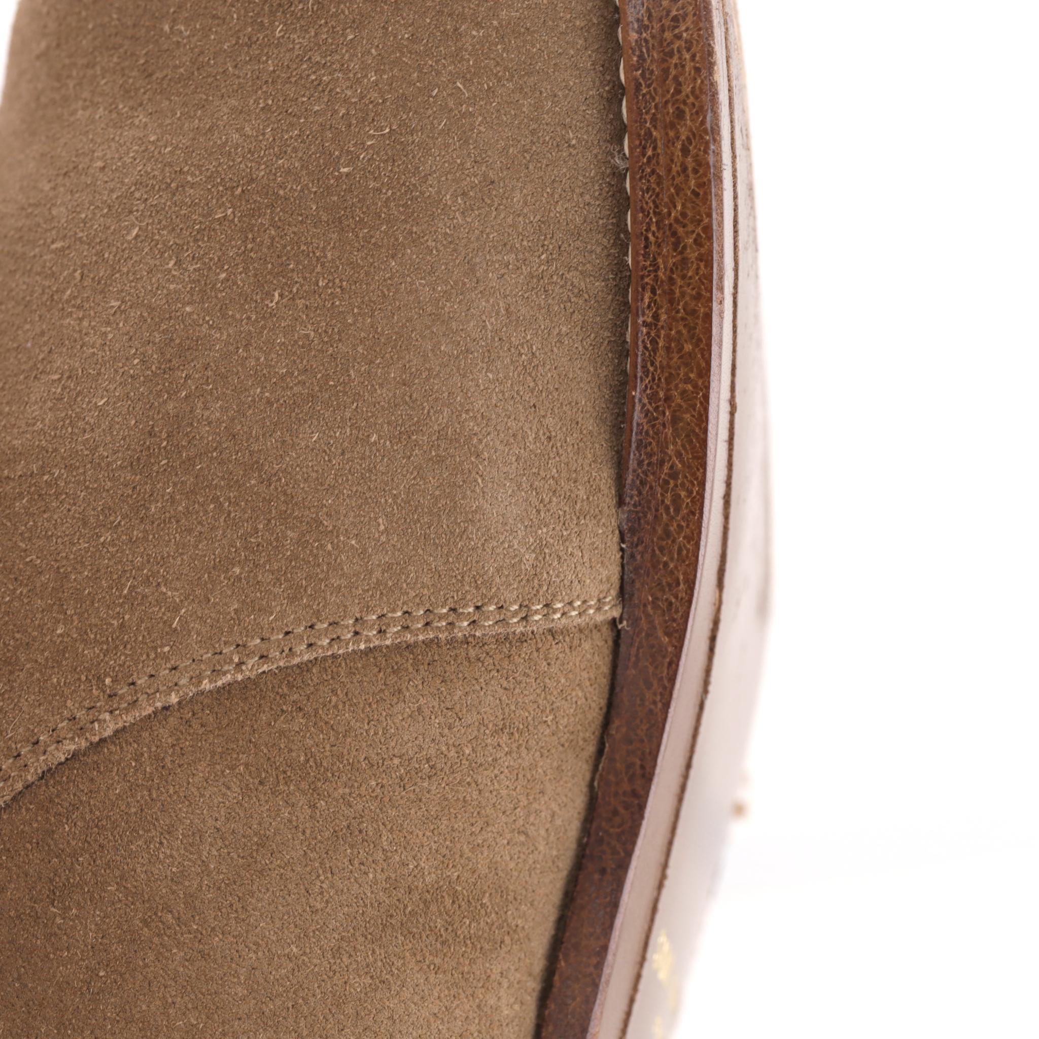 Saint Laurent Stivali in pelle scamosciata Wyatt Jodhpur in vendita 5