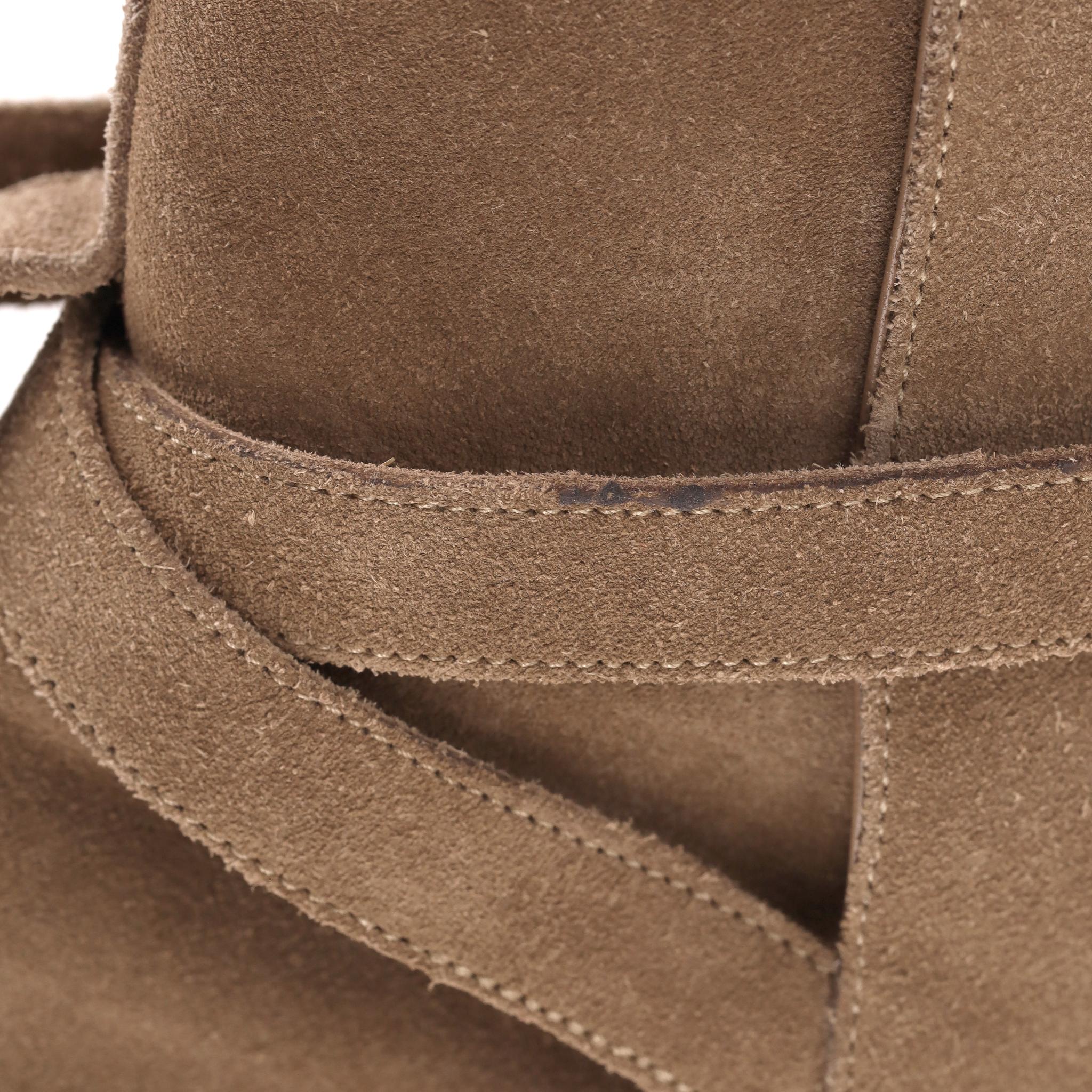 Saint Laurent Stivali in pelle scamosciata Wyatt Jodhpur in vendita 7