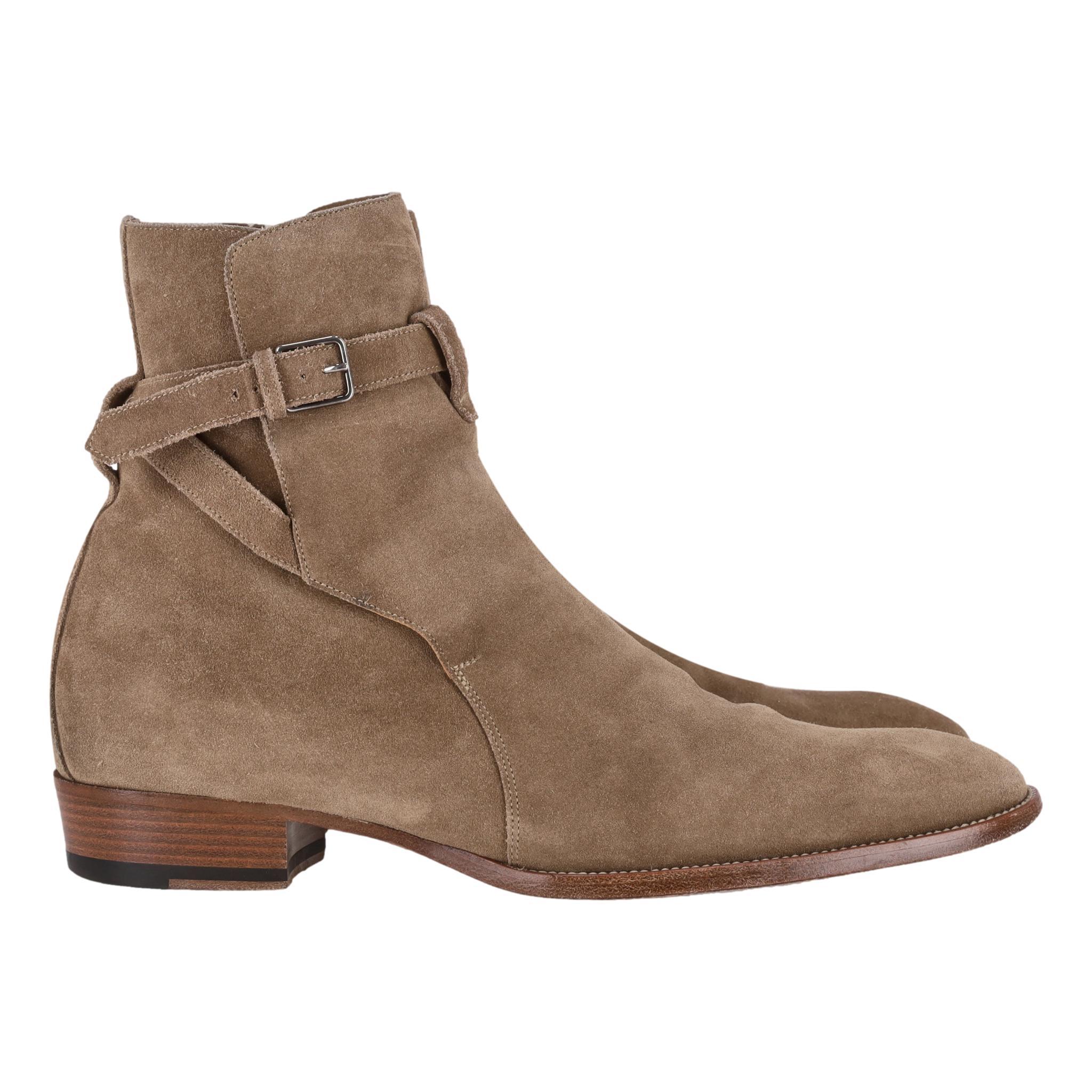 Saint Laurent Stivali in pelle scamosciata Wyatt Jodhpur In condizioni buone in vendita a London, GB