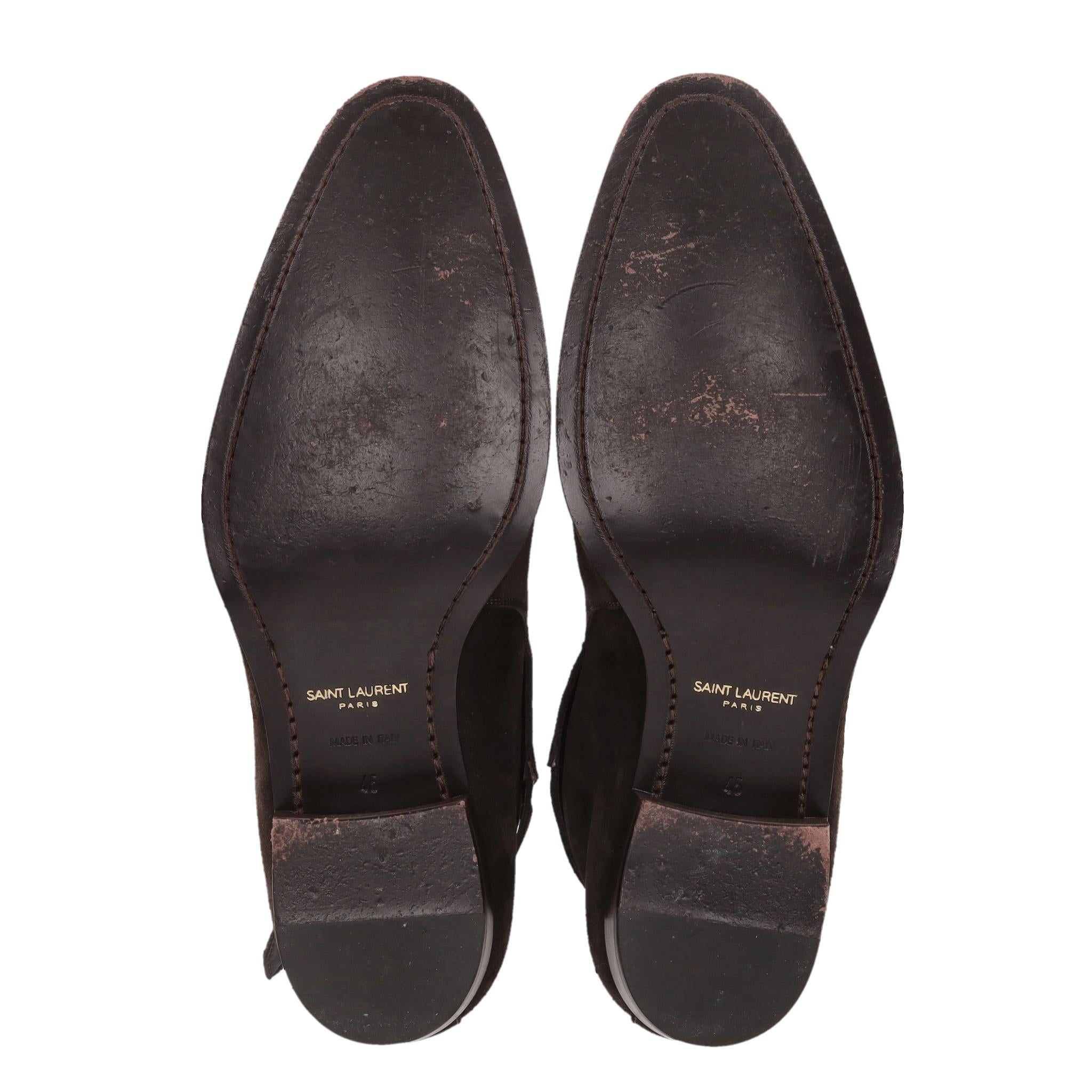 Saint Laurent Wildlederstiefel Wyatt Jodhpur im Angebot 1