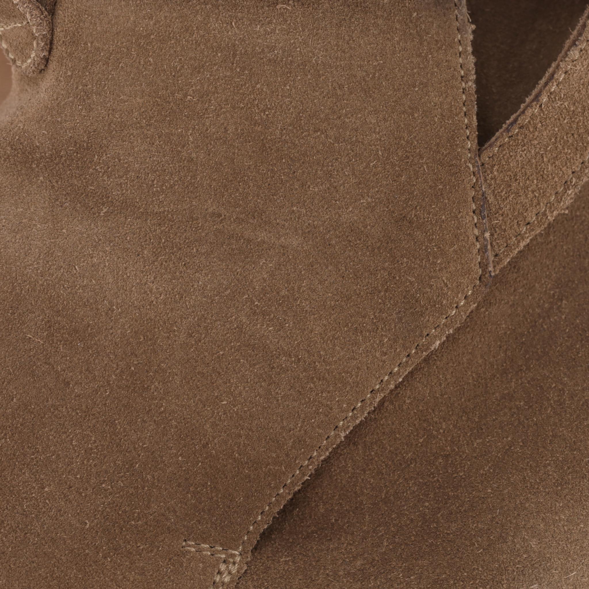 Saint Laurent Stivali in pelle scamosciata Wyatt Jodhpur in vendita 4