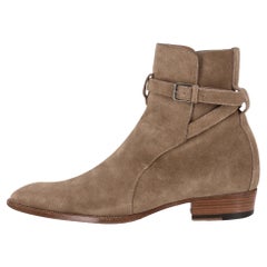 Saint Laurent Suede Wyatt Jodhpur Boots