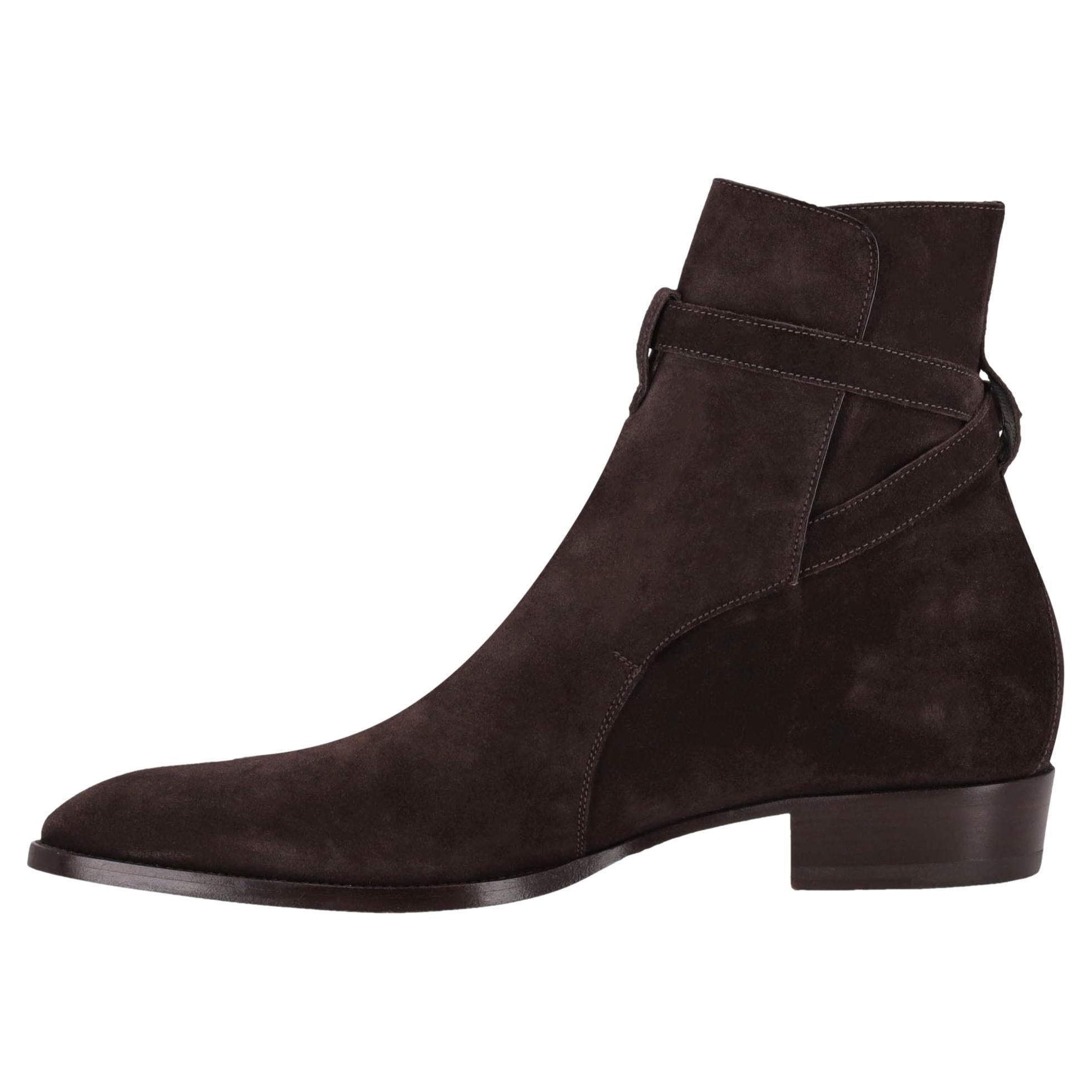 Saint Laurent Wildlederstiefel Wyatt Jodhpur im Angebot