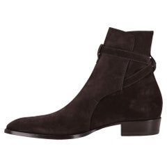 Saint Laurent Suede Wyatt Jodhpur Boots