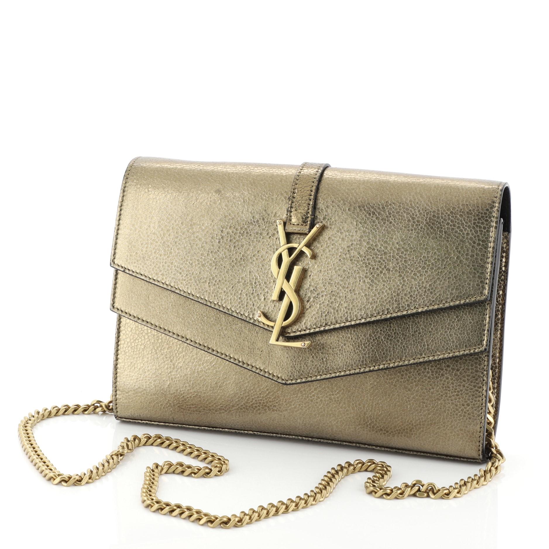 Saint laurent sulpice chain wallet discount
