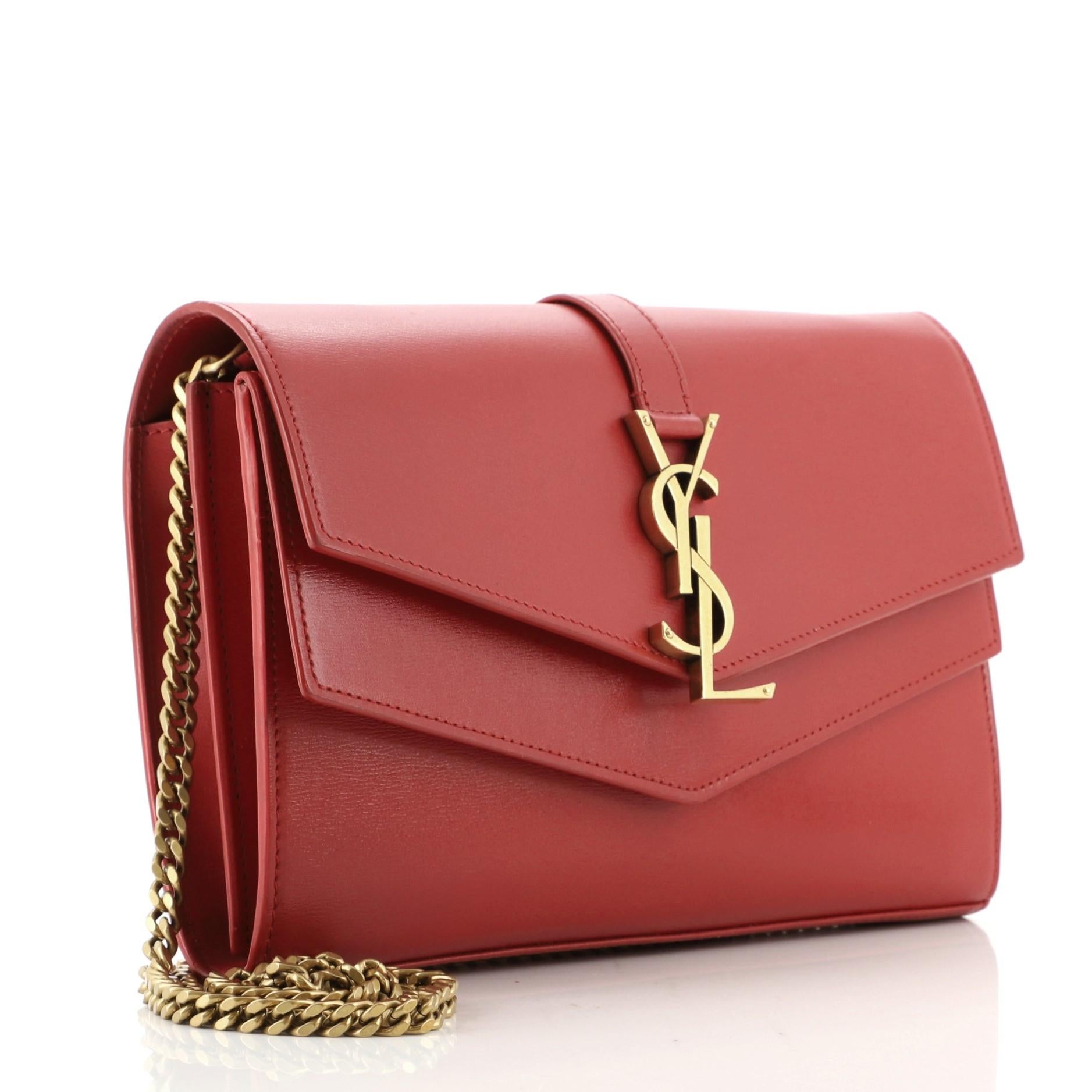 saint laurent sulpice chain wallet