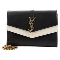 Saint Laurent Sulpice Chain Wallet Leather