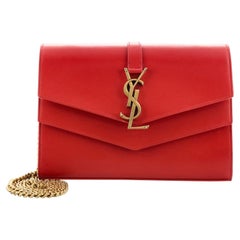 Saint Laurent Sulpice Chain Wallet Leather