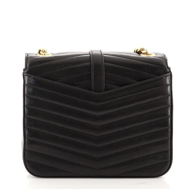 Saint Laurent Sulpice Flap Bag Matelasse Chevron Leder Klein im Zustand „Gut“ in NY, NY