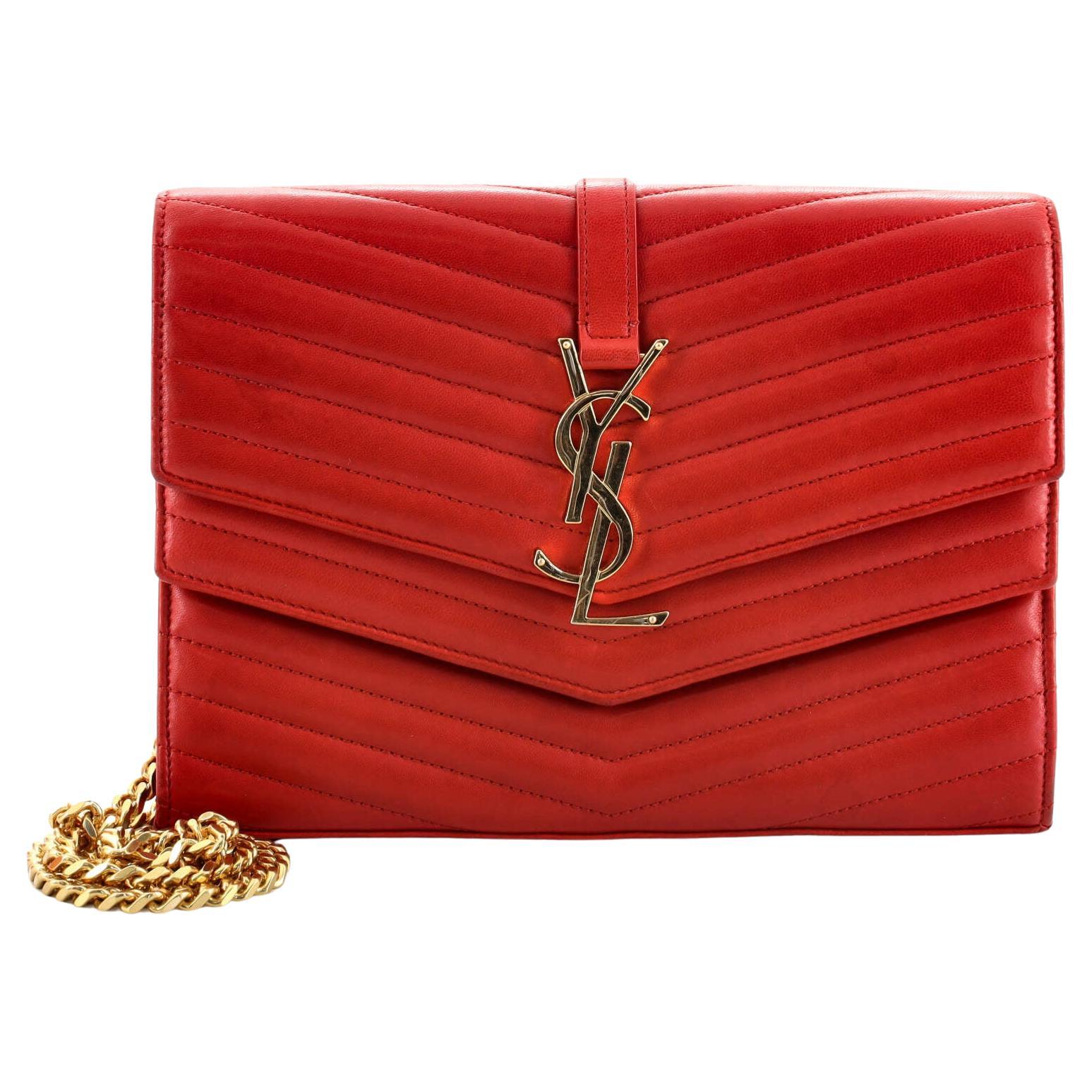 Ways to wear YSL Medium Monogram Matelasse Wallet on Chain 