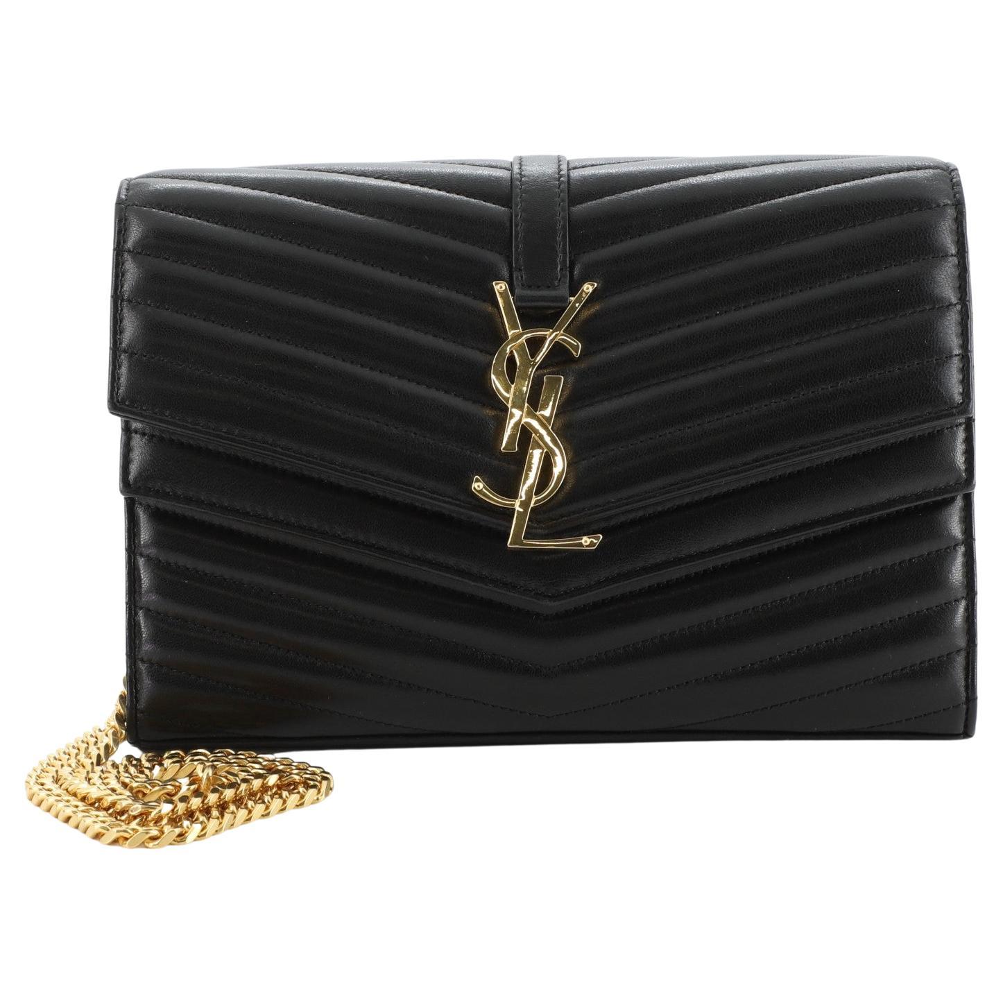 Sulpice double flap crossbody wallet on a chain Clearance