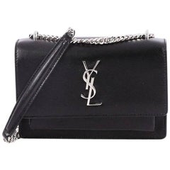 Saint Laurent Sunset Chain Wallet Leather