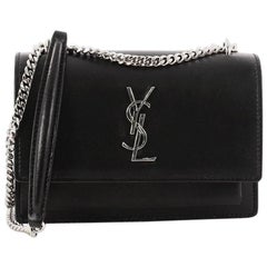 Saint Laurent Sunset Chain Wallet Leather