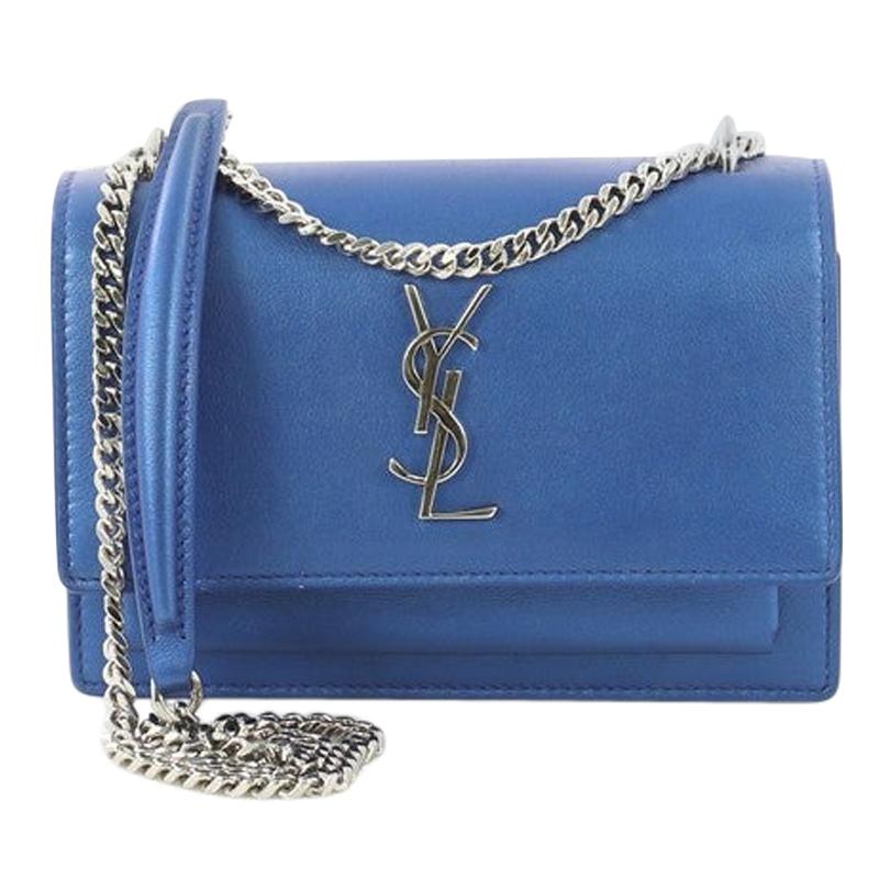 Saint Laurent Sunset Chain Wallet Leather