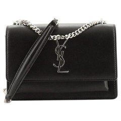 Saint Laurent Sunset Chain Wallet Leather