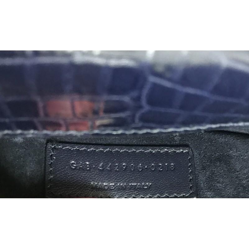 Saint Laurent Sunset Crossbody Bag Crocodile Embossed Leather Medium 2