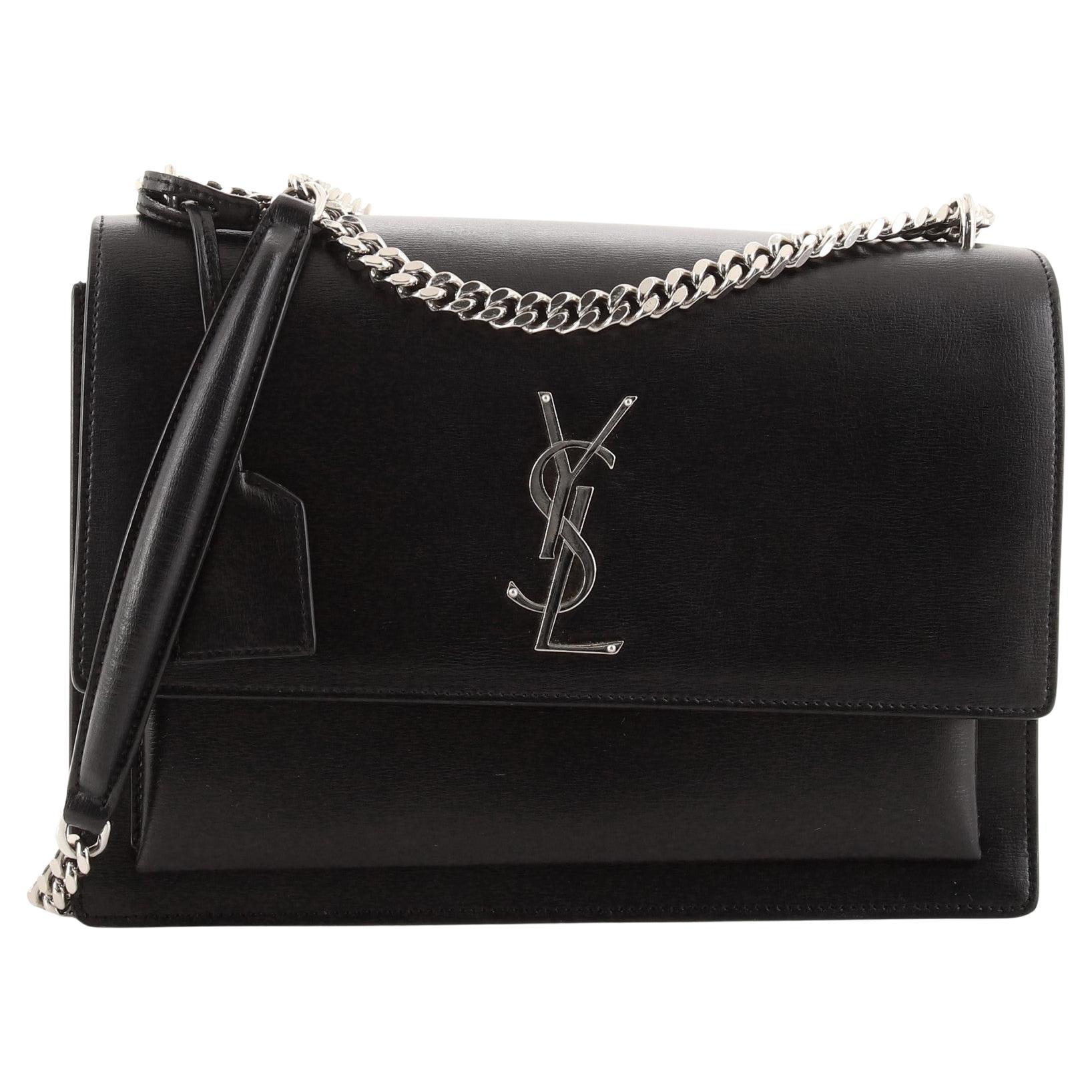 Saint Laurent Classic Monogram Crossbody Bag Grainy Leather Medium at