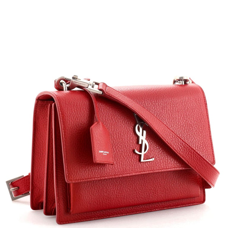 Saint Laurent Sunset Crossbody Bag Leather Medium For Sale at 1stDibs