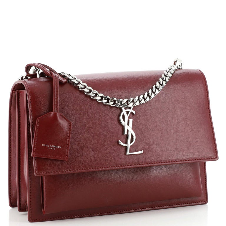 Saint Laurent Sunset Crossbody Bag Leather Medium For Sale at 1stDibs