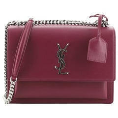 Saint Laurent Sunset Crossbody Bag Leather Medium