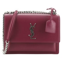 Saint Laurent Sunset Crossbody Bag Leather Medium