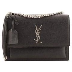 Saint Laurent Sunset Crossbody Bag Leather Medium