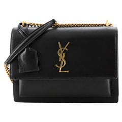 Saint Laurent Sunset Crossbody Bag Leather Medium