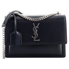 Saint Laurent Sunset Crossbody Bag Leather Medium