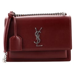 Saint Laurent Sunset Crossbody Bag Leather Medium