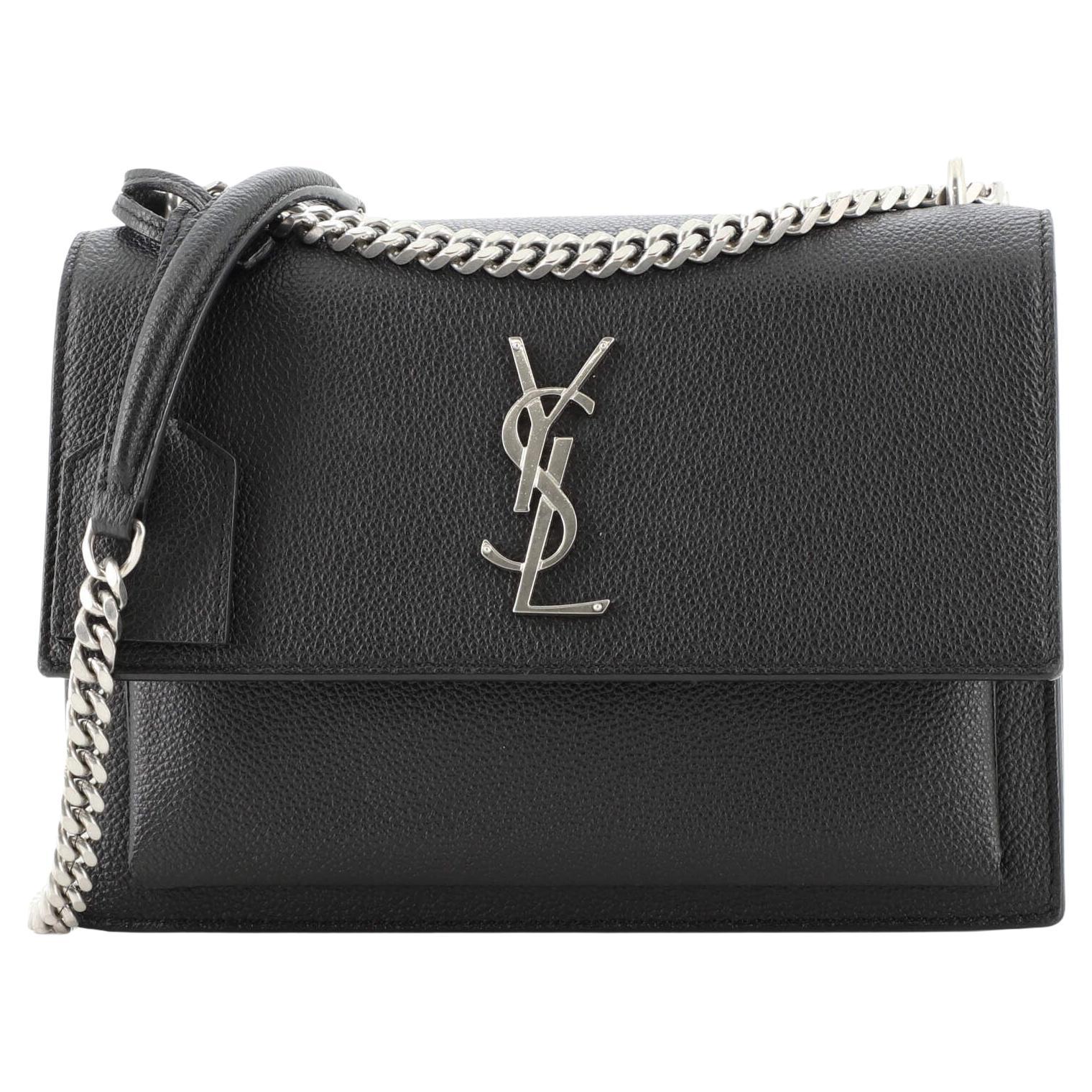 Saint Laurent Teen Monogram Crossbody Bag Leather at 1stDibs
