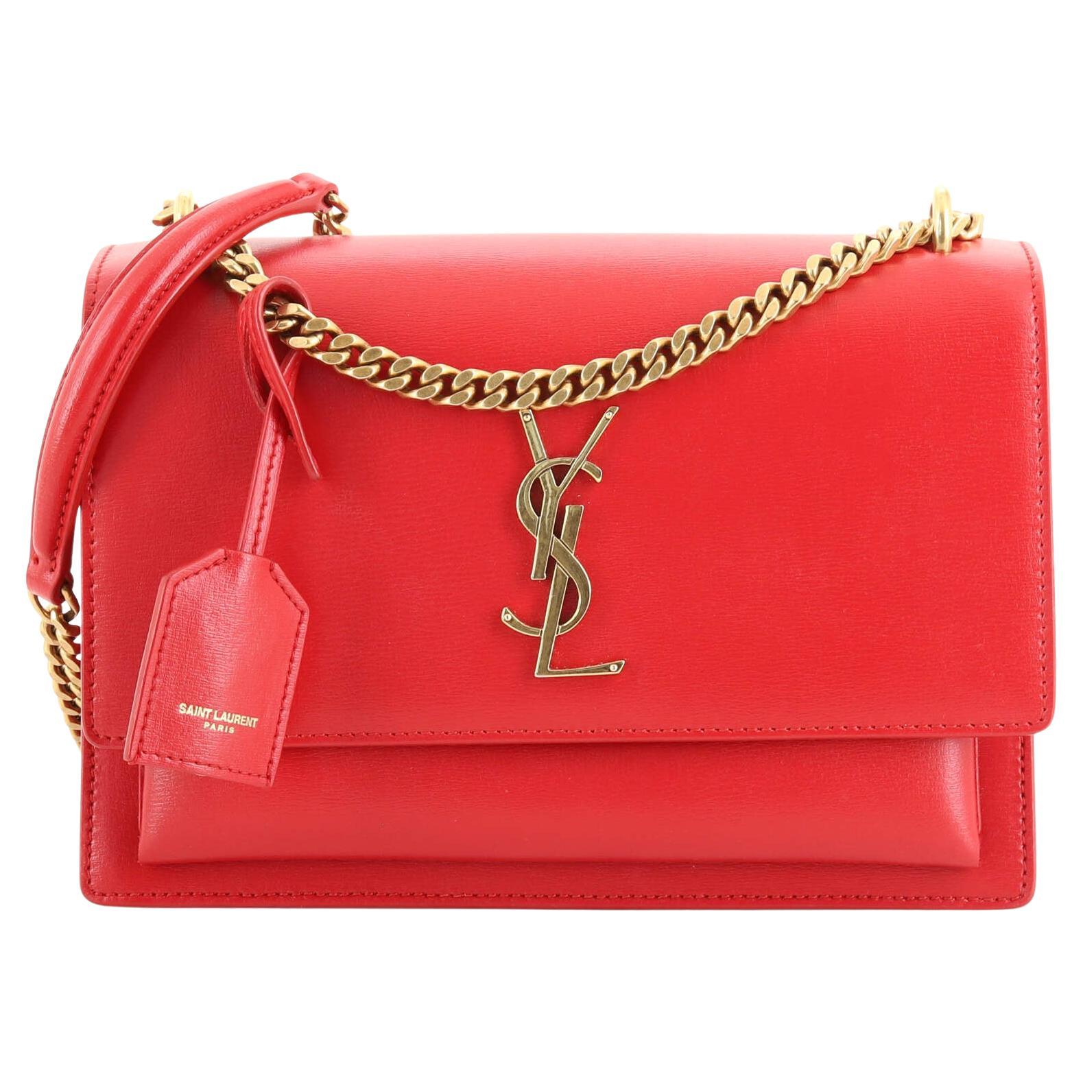 Saint Laurent Sunset Crossbody Bag Leather Medium