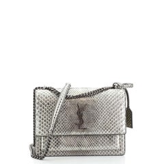 Saint Laurent Sunset Crossbody Bag Python Medium